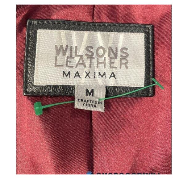 Wilsons Leather Maxima Belted Jacket Women’s M Real Soft Leather Y2K - Picture 2 of 4
